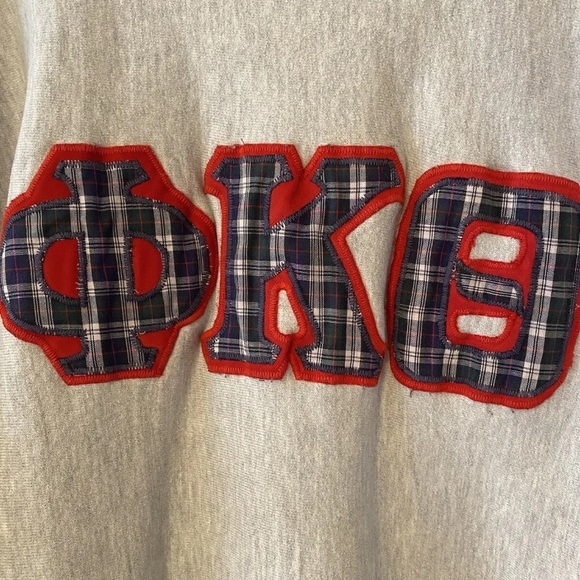 Vtg 90s Champion Reverse Weave Phi Kappa Theta Sorority Fraternity Sweatshirt L - Picture 11 of 15